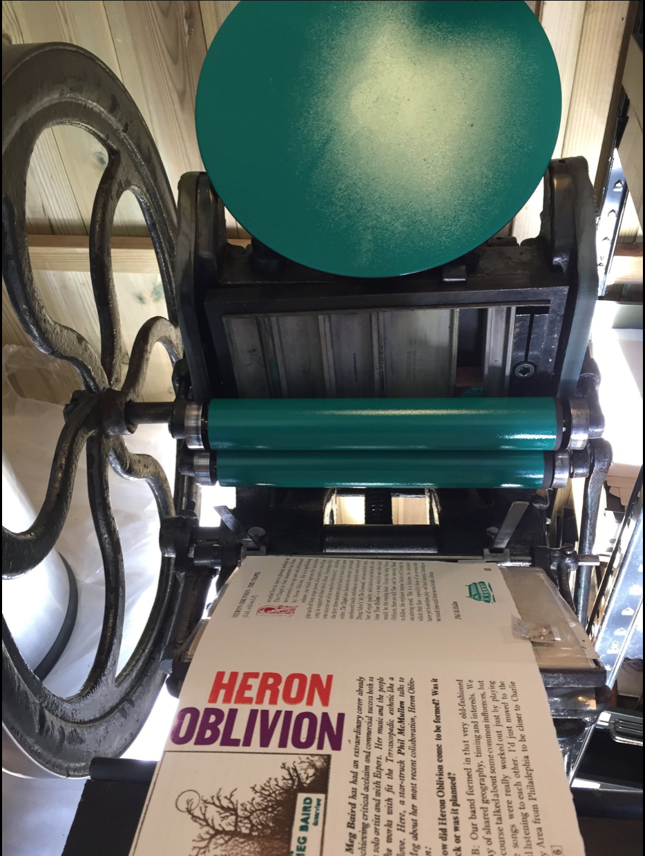Heron Oblivion feature on the press